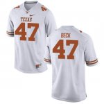 Texas Longhorns Women's #47 Andrew Beck Authentic White College Football Jersey PGO24P7U