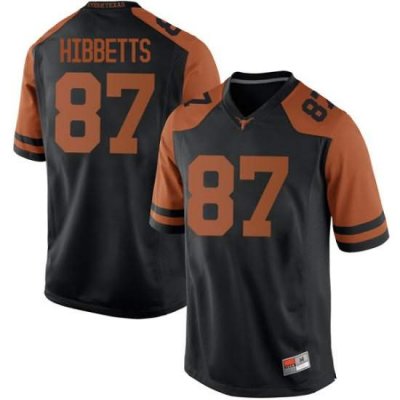 Texas Longhorns Men's #87 Austin Hibbetts Game Black College Football Jersey BXZ40P8Z