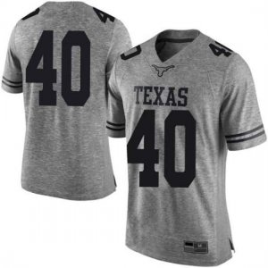 Texas Longhorns Men's #40 Ayodele Adeoye Limited Gray College Football Jersey CQI86P0S