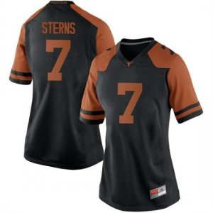 Texas Longhorns Women's #7 Caden Sterns Replica Black College Football Jersey JYN62P7U