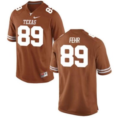 Texas Longhorns Women's #89 Chris Fehr Game Tex Orange College Football Jersey CSK42P6L