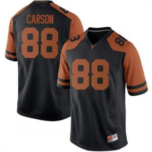 Texas Longhorns Men's #88 Daniel Carson Game Black College Football Jersey LUY57P6C