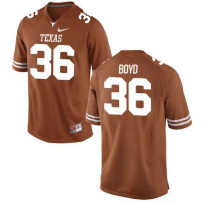 Texas Longhorns Men's #36 Demarco Boyd Game Tex Orange College Football Jersey OIG43P5Y