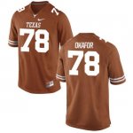 Texas Longhorns Women's #78 Denzel Okafor Game Tex Orange College Football Jersey TMO45P1T