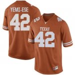 Texas Longhorns Men's #42 Femi Yemi-Ese Game Orange College Football Jersey RCA35P7E