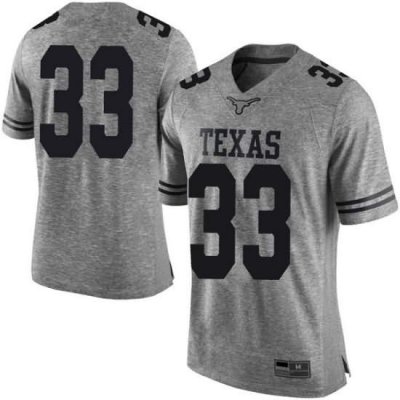 Texas Longhorns Men's #33 Gary Johnson Limited Gray College Football Jersey CMF52P2G