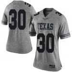 Texas Longhorns Women's #30 Mason Ramirez Limited Gray College Football Jersey NPC81P7J