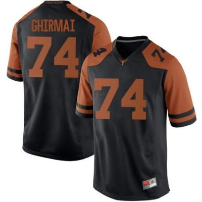 Texas Longhorns Men's #74 Rafiti Ghirmai Game Black College Football Jersey SJY08P4X