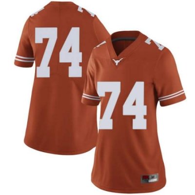 Texas Longhorns Women's #74 Rafiti Ghirmai Limited Orange College Football Jersey WND41P1E