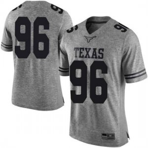 Texas Longhorns Men's #96 Tristan Bennett Limited Gray College Football Jersey PAJ63P4S