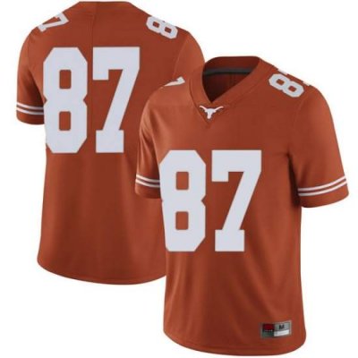 Texas Longhorns Men's #87 Austin Hibbetts Limited Orange College Football Jersey XBC56P0Y