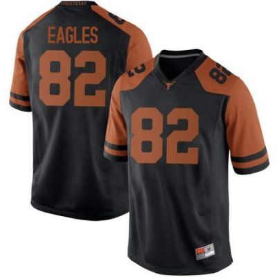 Texas Longhorns Men's #82 Brennan Eagles Game Black College Football Jersey FHR22P2P