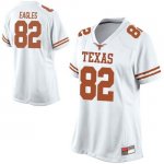 Texas Longhorns Women's #82 Brennan Eagles Game White College Football Jersey GGK23P4L