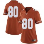 Texas Longhorns Women's #80 Cade Brewer Limited Orange College Football Jersey OAC68P8E