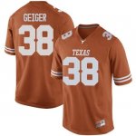 Texas Longhorns Men's #38 Jack Geiger Replica Orange College Football Jersey QNW12P7J