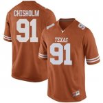 Texas Longhorns Men's #91 Jamari Chisholm Game Orange College Football Jersey OJX44P2I