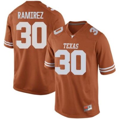 Texas Longhorns Men's #30 Mason Ramirez Replica Orange College Football Jersey GKL27P6K