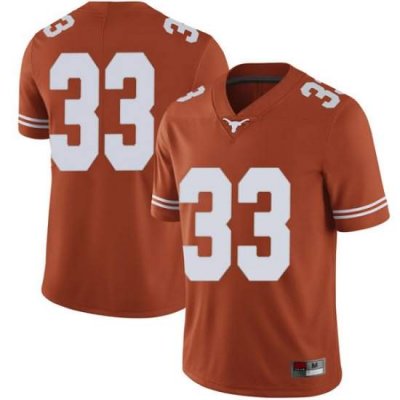 Texas Longhorns Men's #33 Tim Yoder Limited Orange College Football Jersey AHI36P4O