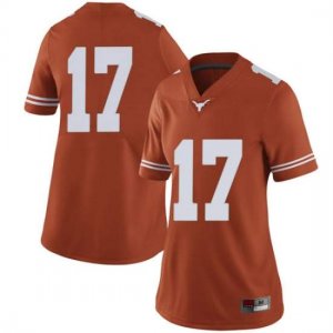 Texas Longhorns Women's #17 Cameron Dicker Limited Orange College Football Jersey PSU31P5F