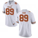 Texas Longhorns Men's #89 Chris Fehr Authentic White College Football Jersey TPV06P8Z