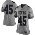 Texas Longhorns Women's #45 Chris Naggar Limited Gray College Football Jersey XOV11P6V