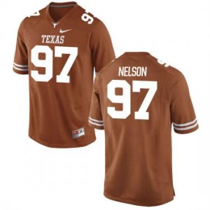 Texas Longhorns Men's #97 Chris Nelson Limited Tex Orange College Football Jersey JCX66P3N