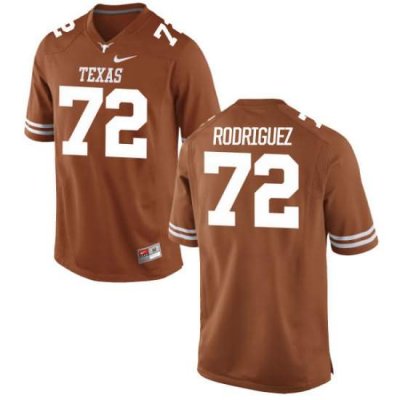 Texas Longhorns Men's #72 Elijah Rodriguez Game Tex Orange College Football Jersey JYW32P1W