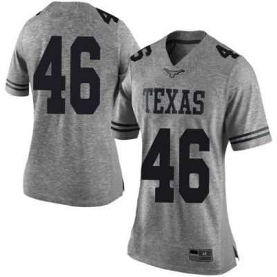 Texas Longhorns Women's #46 Luke Brockermeyer Limited Gray College Football Jersey UHO71P5X