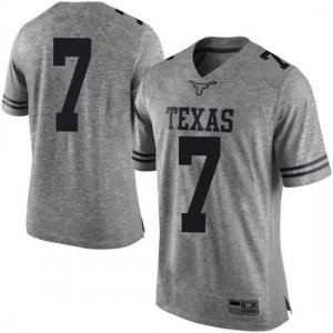 Texas Longhorns Men's #7 Caden Sterns Limited Gray College Football Jersey KTB77P0P