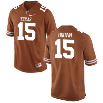 Texas Longhorns Youth #15 Chris Brown Replica Tex Orange College Football Jersey VKU78P6K