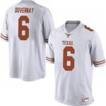 Texas Longhorns Men's #6 Devin Duvernay Replica White College Football Jersey JAO37P2B