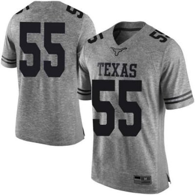 Texas Longhorns Men's #55 Elijah Mitrou-Long Limited Gray College Football Jersey LVD78P2J