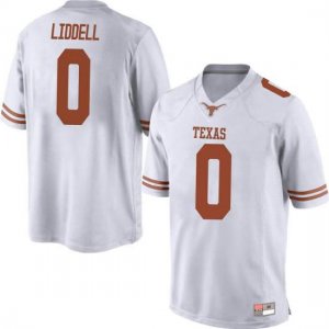 Texas Longhorns Men's #0 Gerald Liddell Replica White College Football Jersey KVM47P4D