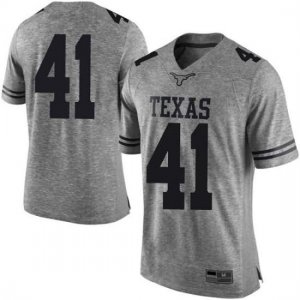 Texas Longhorns Men's #41 Hank Coutoumanos Limited Gray College Football Jersey ZKQ55P5L