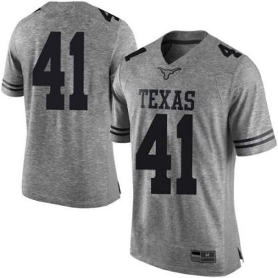 Texas Longhorns Men's #41 Hank Coutoumanos Limited Gray College Football Jersey ZKQ55P5L