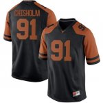 Texas Longhorns Men's #91 Jamari Chisholm Replica Black College Football Jersey ZBT00P2J