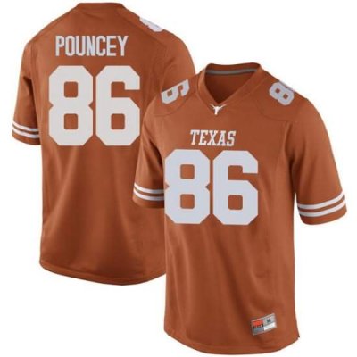 Texas Longhorns Men's #86 Jordan Pouncey Replica Orange College Football Jersey BPJ80P8U