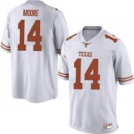 Texas Longhorns Men's #14 Joshua Moore Replica White College Football Jersey MRJ80P4V