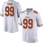 Texas Longhorns Men's #99 Keondre Coburn Replica White College Football Jersey PUC80P8O