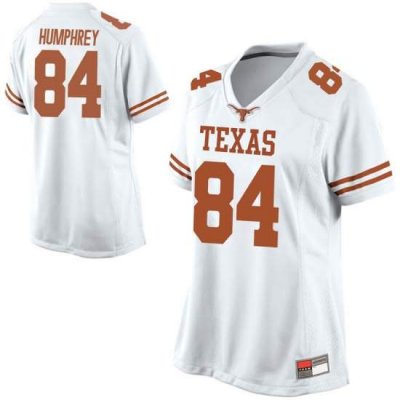 Texas Longhorns Women's #84 Lil'Jordan Humphrey Replica White College Football Jersey EZL04P6Q