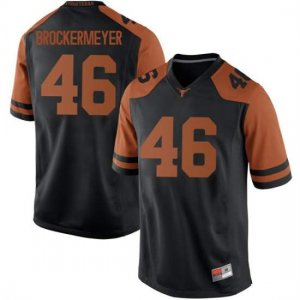 Texas Longhorns Men's #46 Luke Brockermeyer Replica Black College Football Jersey ODF64P4U