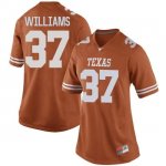 Texas Longhorns Women's #37 Michael Williams Replica Orange College Football Jersey IRO48P6M