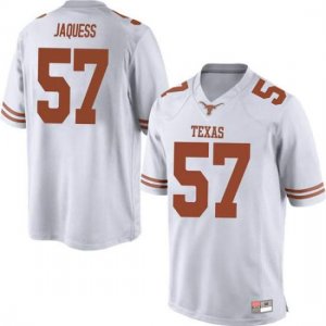 Texas Longhorns Men's #57 Cort Jaquess Game White College Football Jersey ZWK88P4F