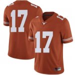 Texas Longhorns Men's #17 D'Shawn Jamison Limited Orange College Football Jersey UJY03P2H