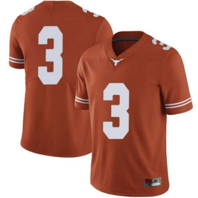 Texas Longhorns Men's #3 Jalen Green Limited Orange College Football Jersey VVR71P8O