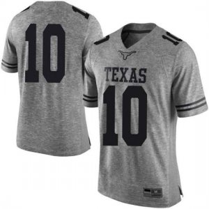 Texas Longhorns Men's #10 Jaxson Hayes Limited Gray College Football Jersey HEU73P8C