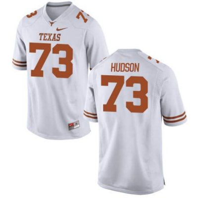 Texas Longhorns Women's #73 Patrick Hudson Replica White College Football Jersey IGS05P2C