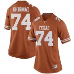 Texas Longhorns Women's #74 Rafiti Ghirmai Replica Orange College Football Jersey NCI27P5E