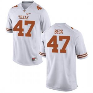 Texas Longhorns Youth #47 Andrew Beck Replica White College Football Jersey FOU58P5P