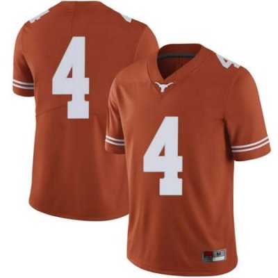 Texas Longhorns Men's #4 Anthony Cook Limited Orange College Football Jersey NRG43P7U